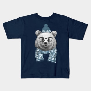 winter bear Kids T-Shirt